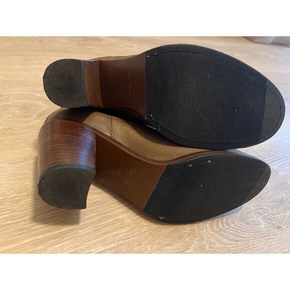 Boemos Italian Made Leather Booties Brown color size 38 7.5-8 - Picture 6 of 7